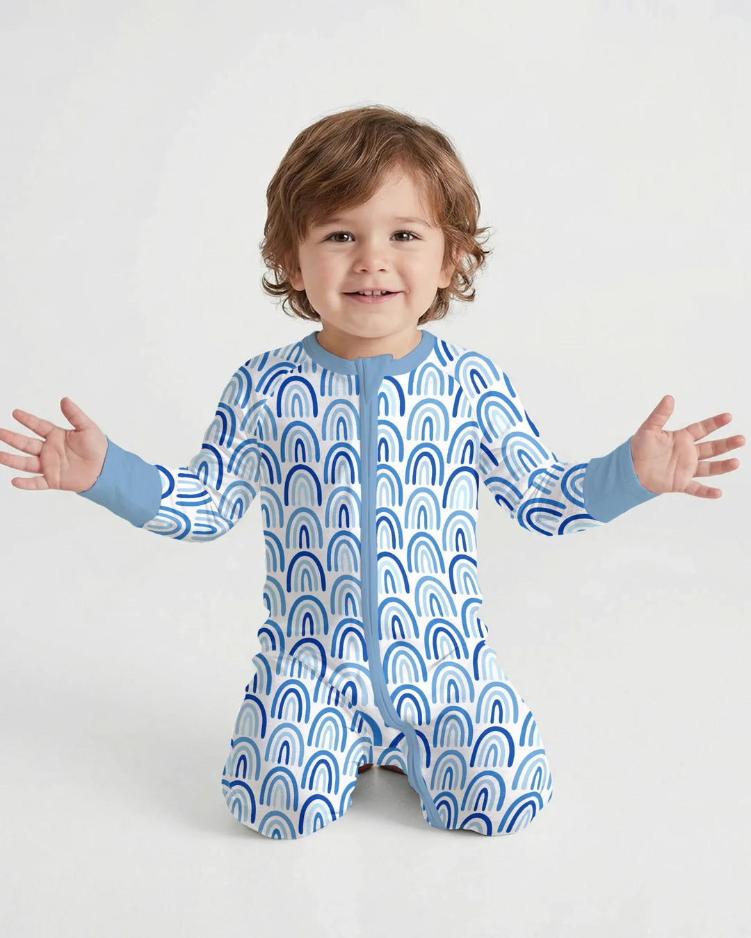 Sky Blue Rainbows Bamboo Convertible Zippy