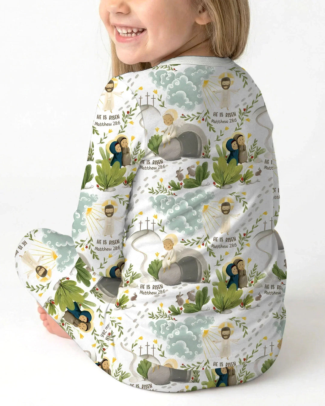 He Is Risen Two Piece Long Sleeve Pajama Set