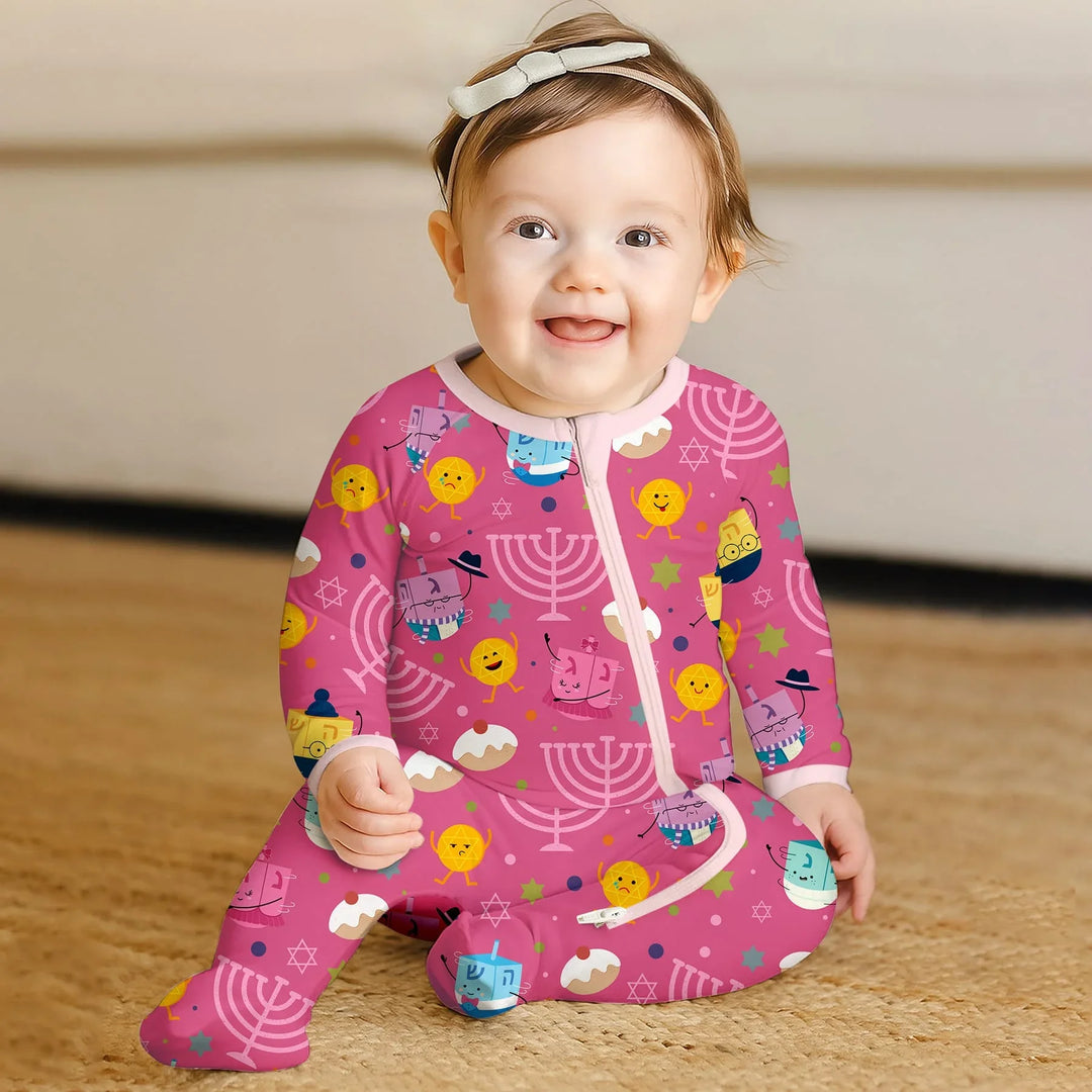 Hanukkah Little Dreidel Family Convertible Zippy