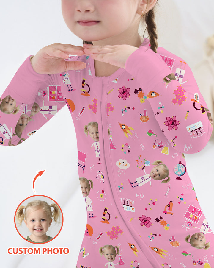 Custom Image Chemical Laboratory Bamboo Convertible Zippy