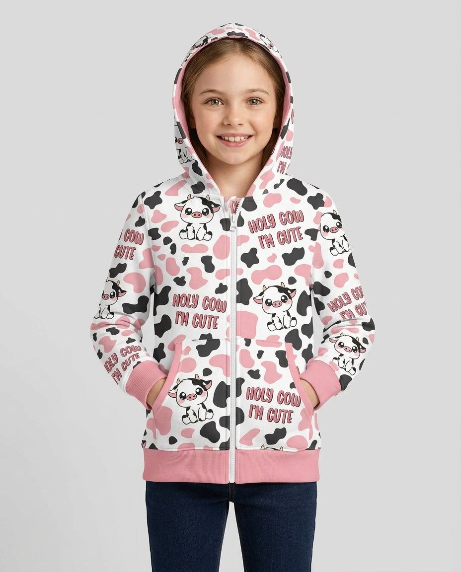 Holy Cow I'm Cute Bamboo Zip Hoodie