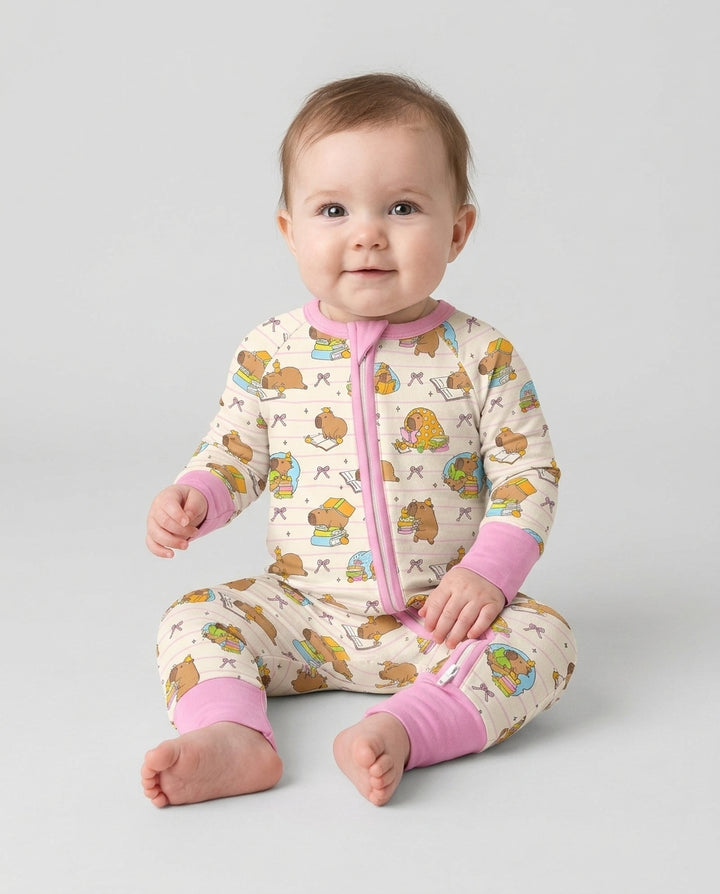 Gerippte Babykleidung mit individuellem Foto - Weich &amp; Skizzenhaft