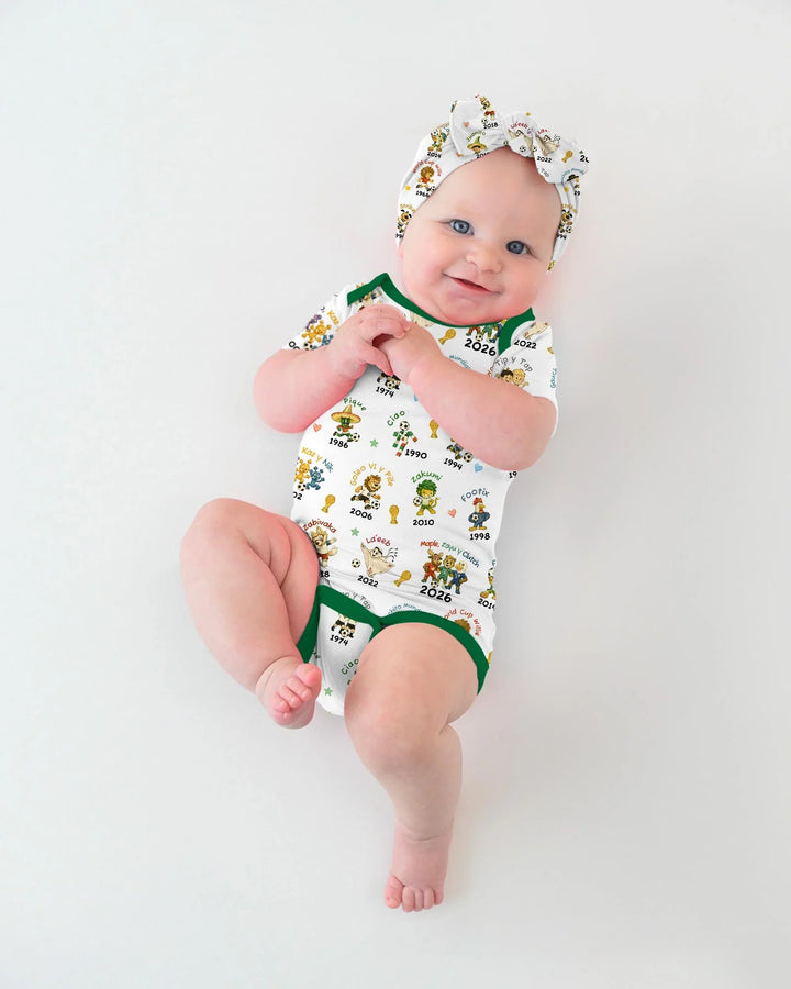 Soccer cup Mascots Bamboo Bodysuit