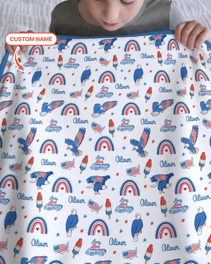Long Live America Bamboo Blanket