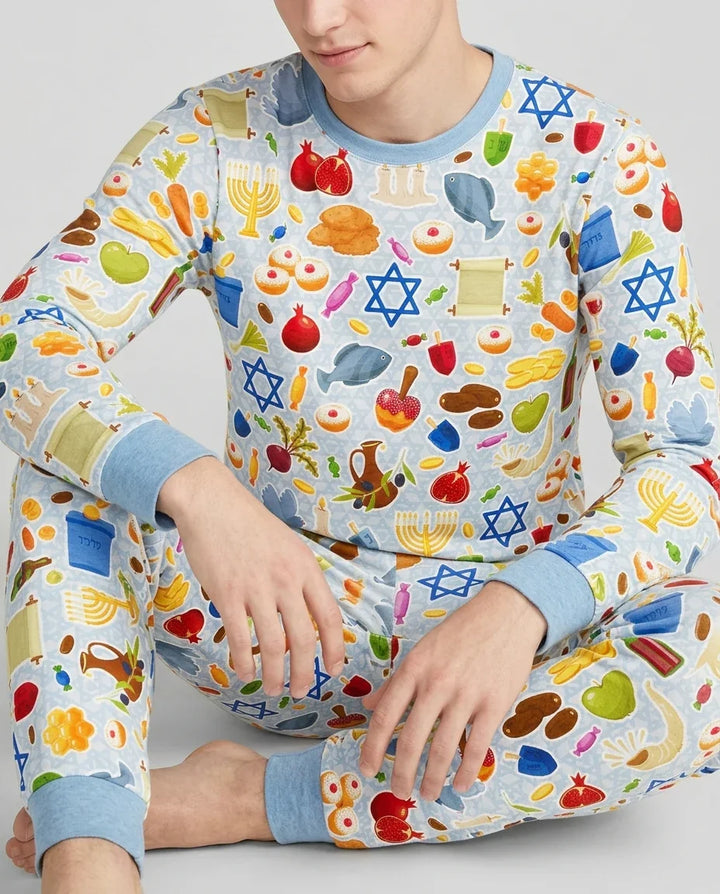 plantilla Conjunto de Pijama de Bambú para Hombre