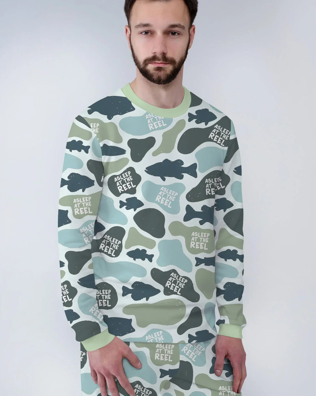 Asleep At The Reel Matching Daddy & Me Men's Pajama Set