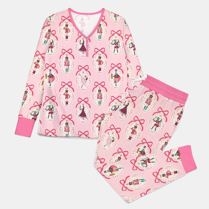 The Nutcracker Ballet Christmas Women Pajama Set , The Nutcracker Ballet Christmas Women Pajama Set - Combo Shirt & Pants / S