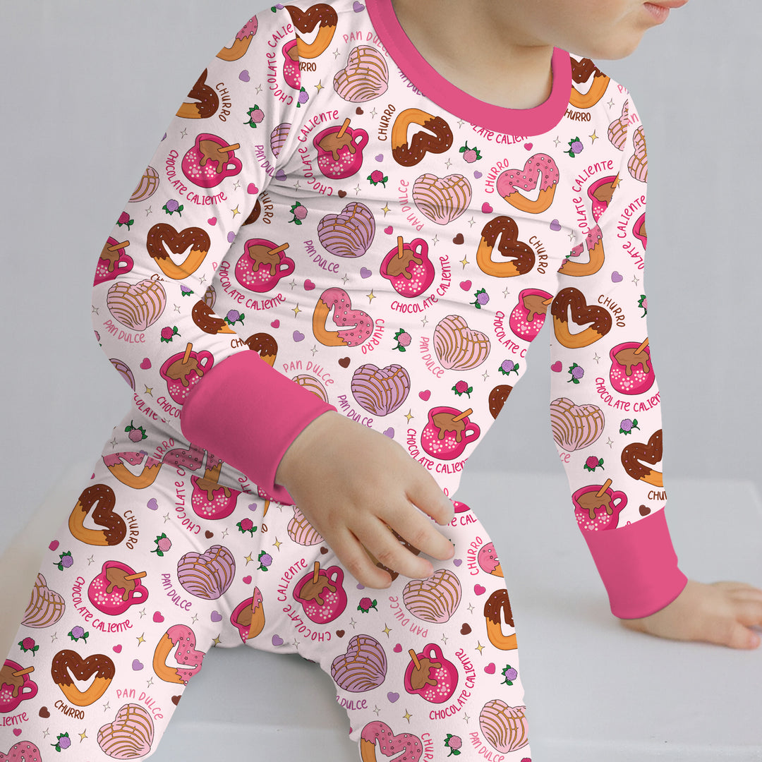 Te quiero un churro Two Piece Long Sleeve Pajama Set