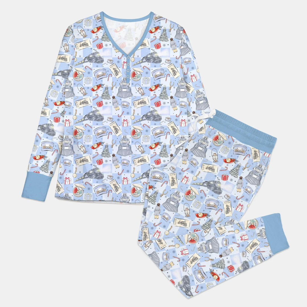 Christmas Train Women Pajama Set