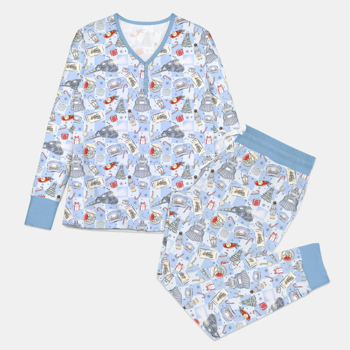 Christmas Train Women Pajama Set