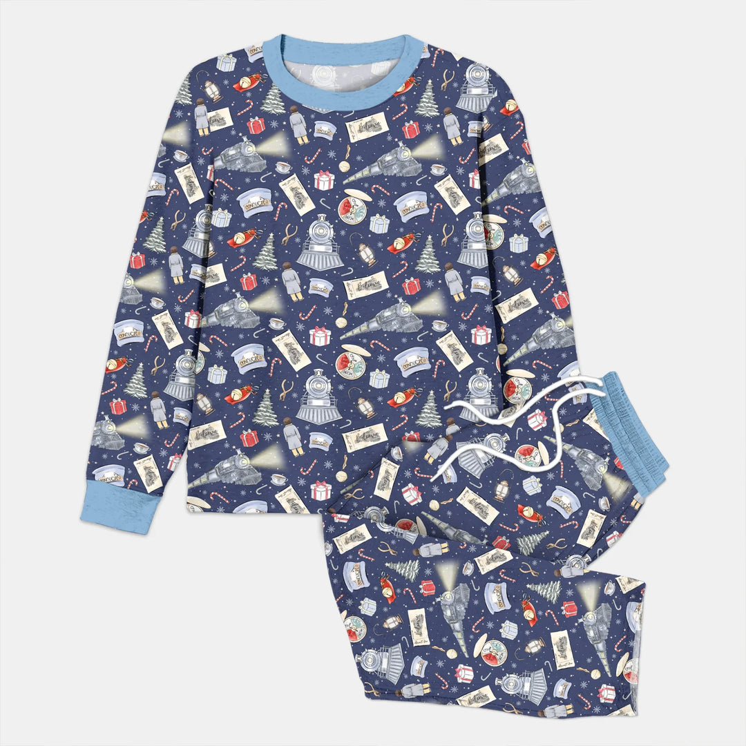 Christmas Train Men's Pajama Set