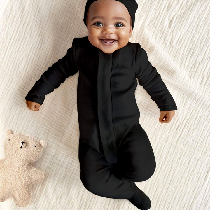 Midnight Magnetic Footie Romper
