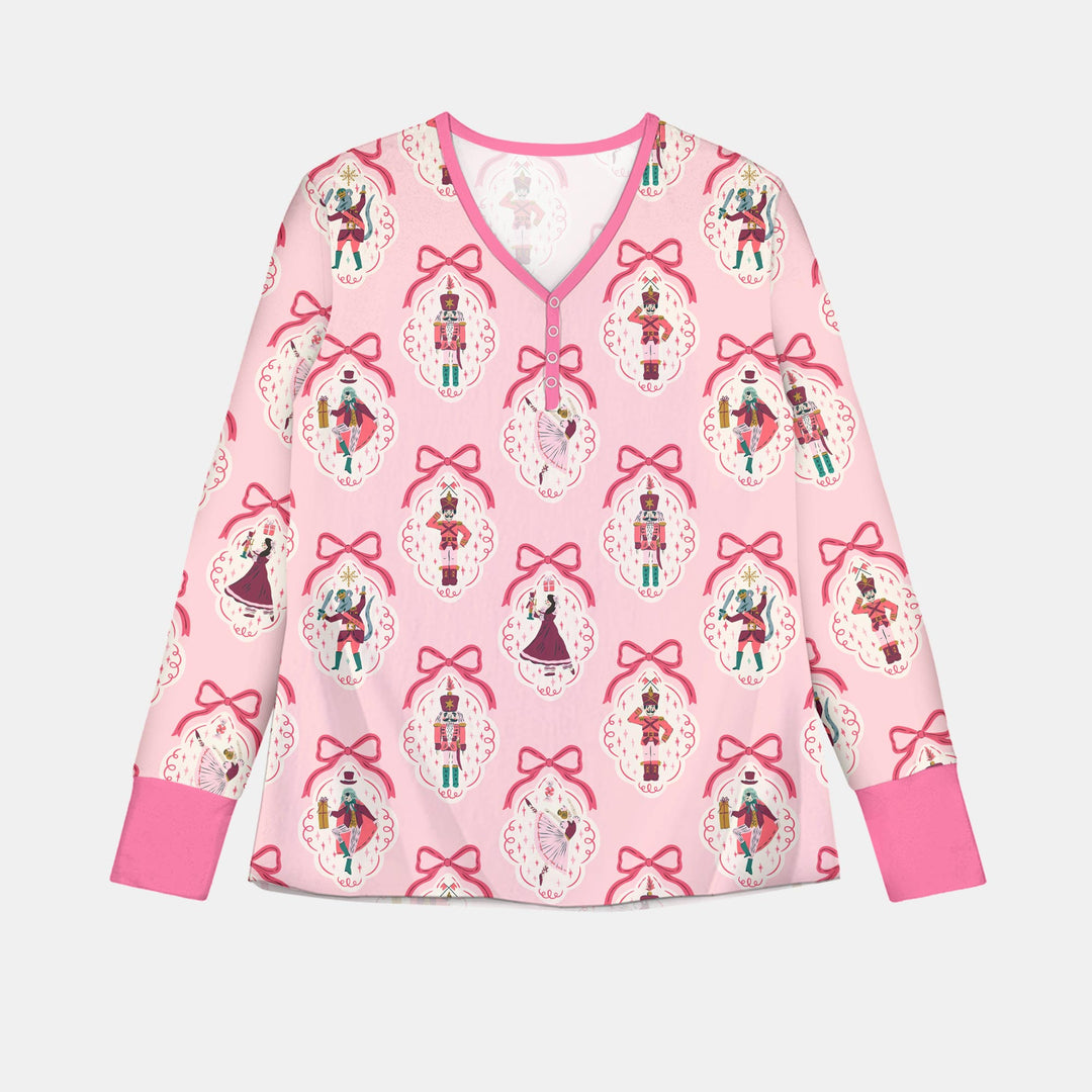 The Nutcracker Ballet Christmas Women Pajama Set , The Nutcracker Ballet Christmas Women Pajama Set - Only Shirt / S