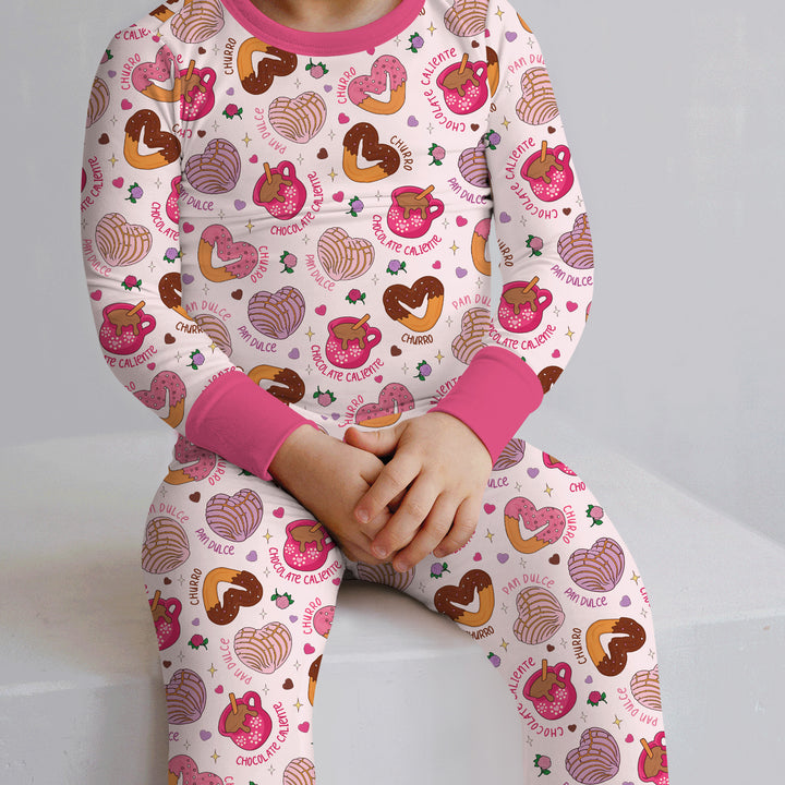 Te quiero un churro Two Piece Long Sleeve Pajama Set