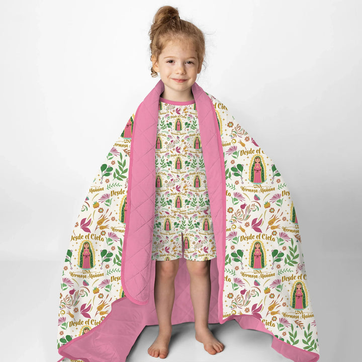 Our Lady of Guadalupe Virgin Mary Quilt Blanket