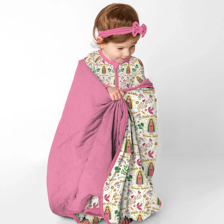 Our Lady of Guadalupe Virgin Mary Quilt Blanket