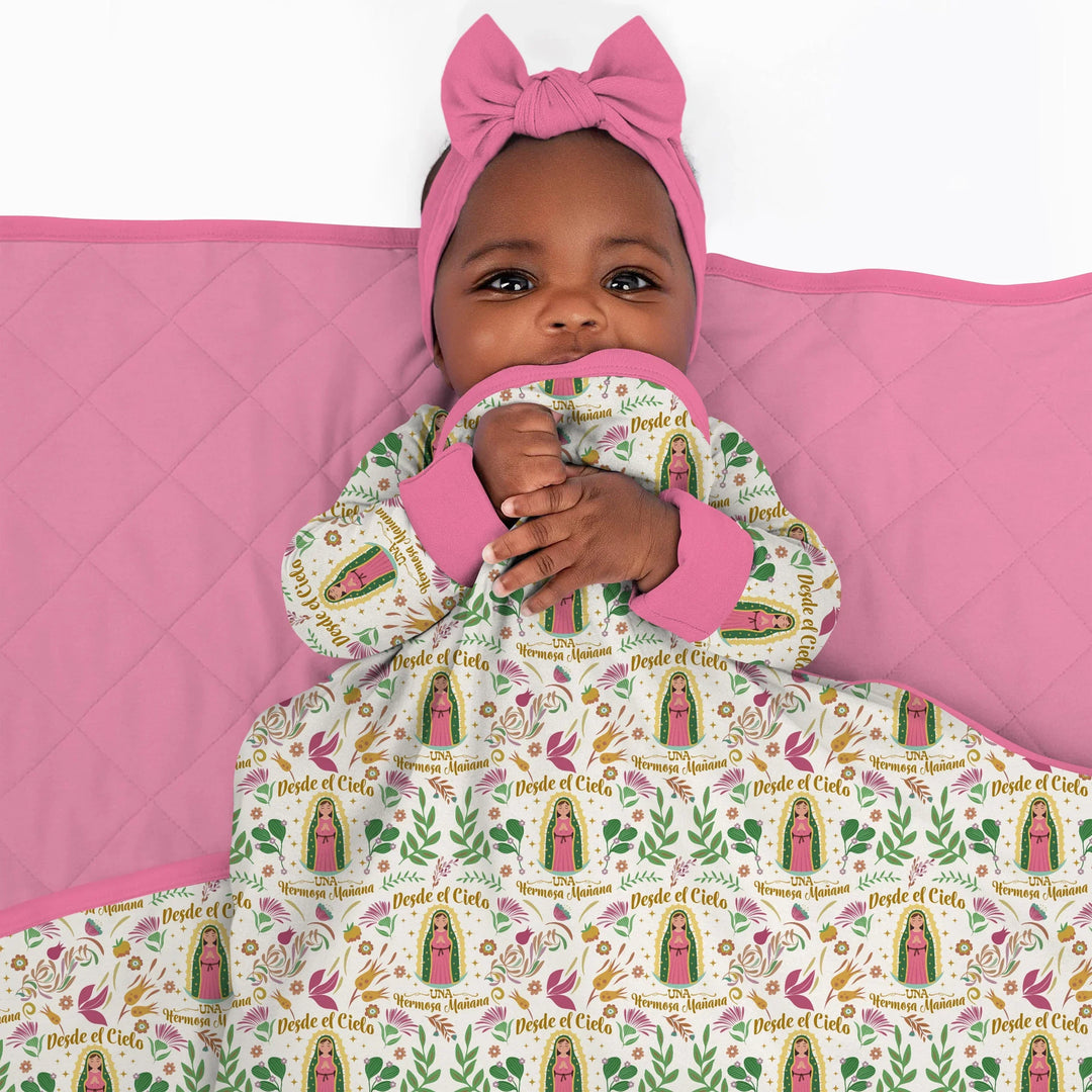 Our Lady of Guadalupe Virgin Mary Quilt Blanket