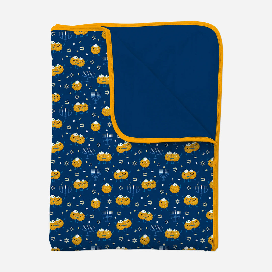 Hanukkah Latke Family Matching Quilt Blanket