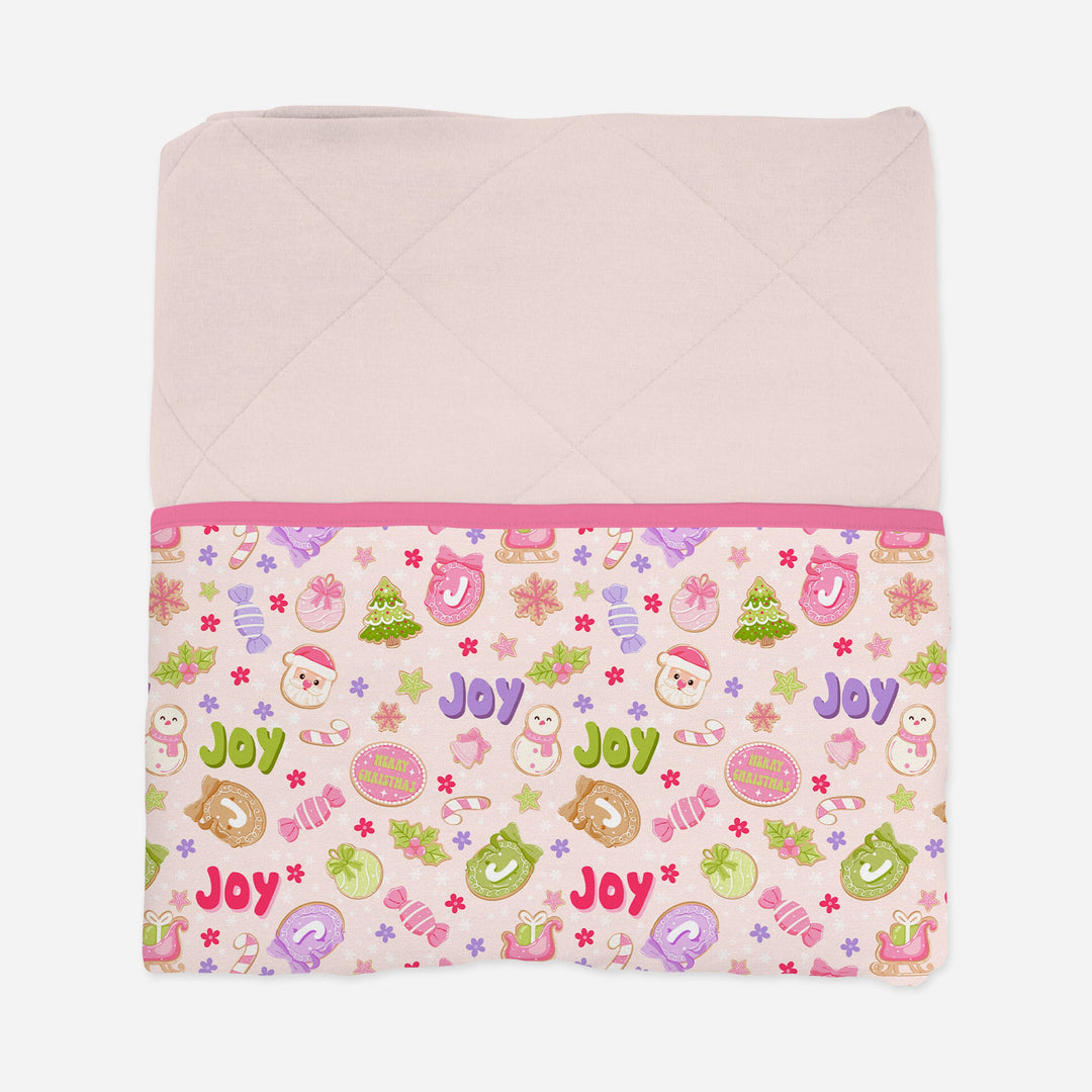 Custom Name Christmas Cookies Custom Toddler Blanket