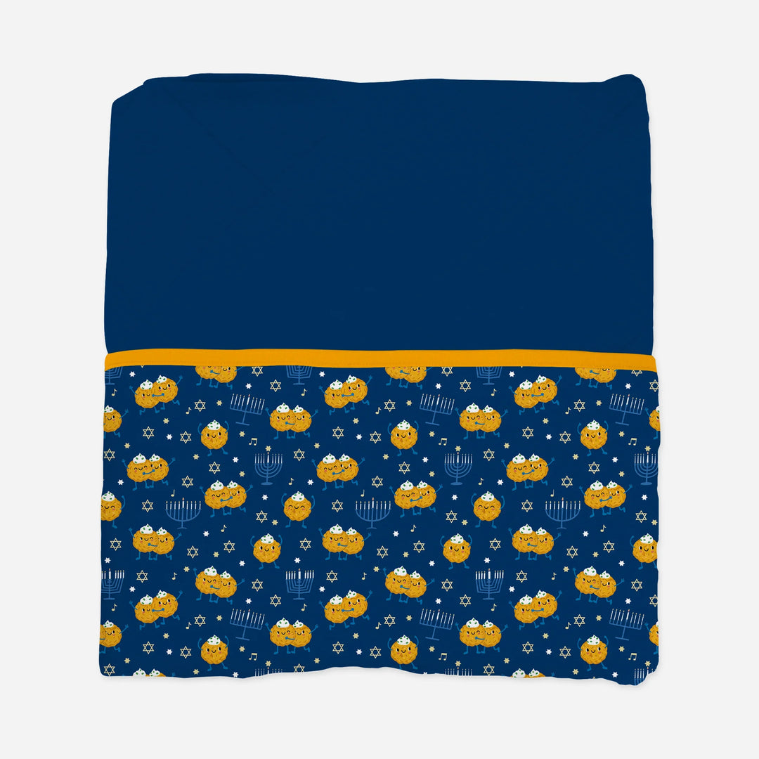 Hanukkah Latke Family Matching Quilt Blanket