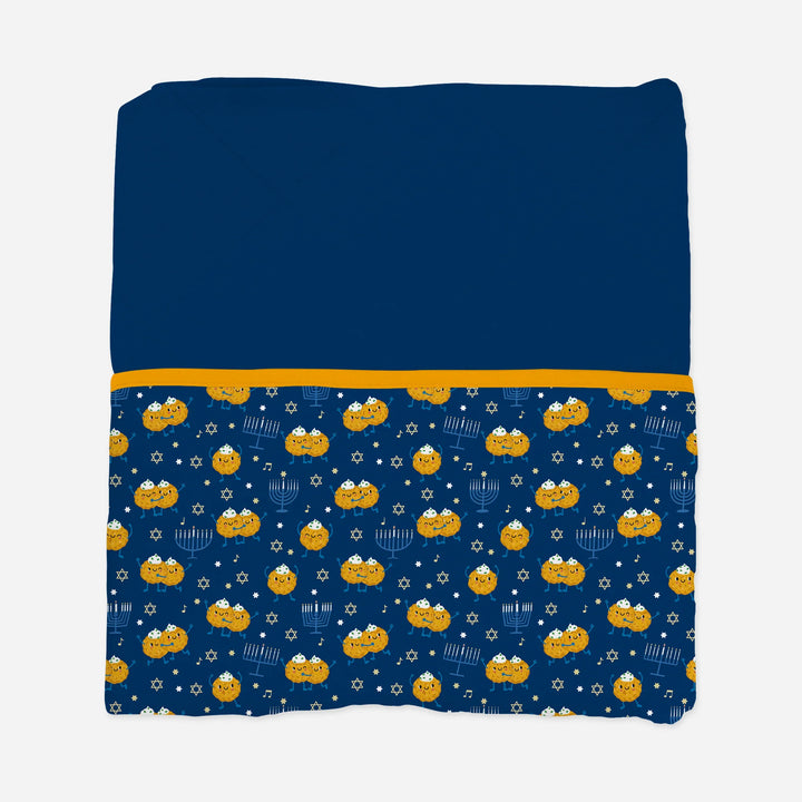 Hanukkah Latke Family Matching Quilt Blanket