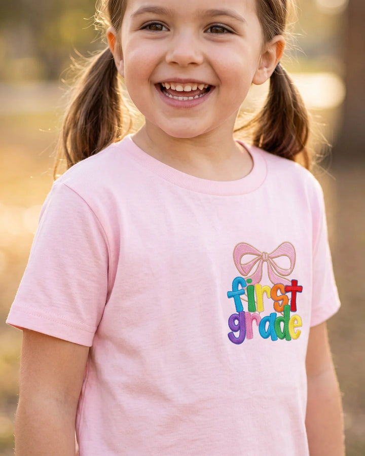 First Grade Era Embroidered Bamboo Crewneck T-Shirt