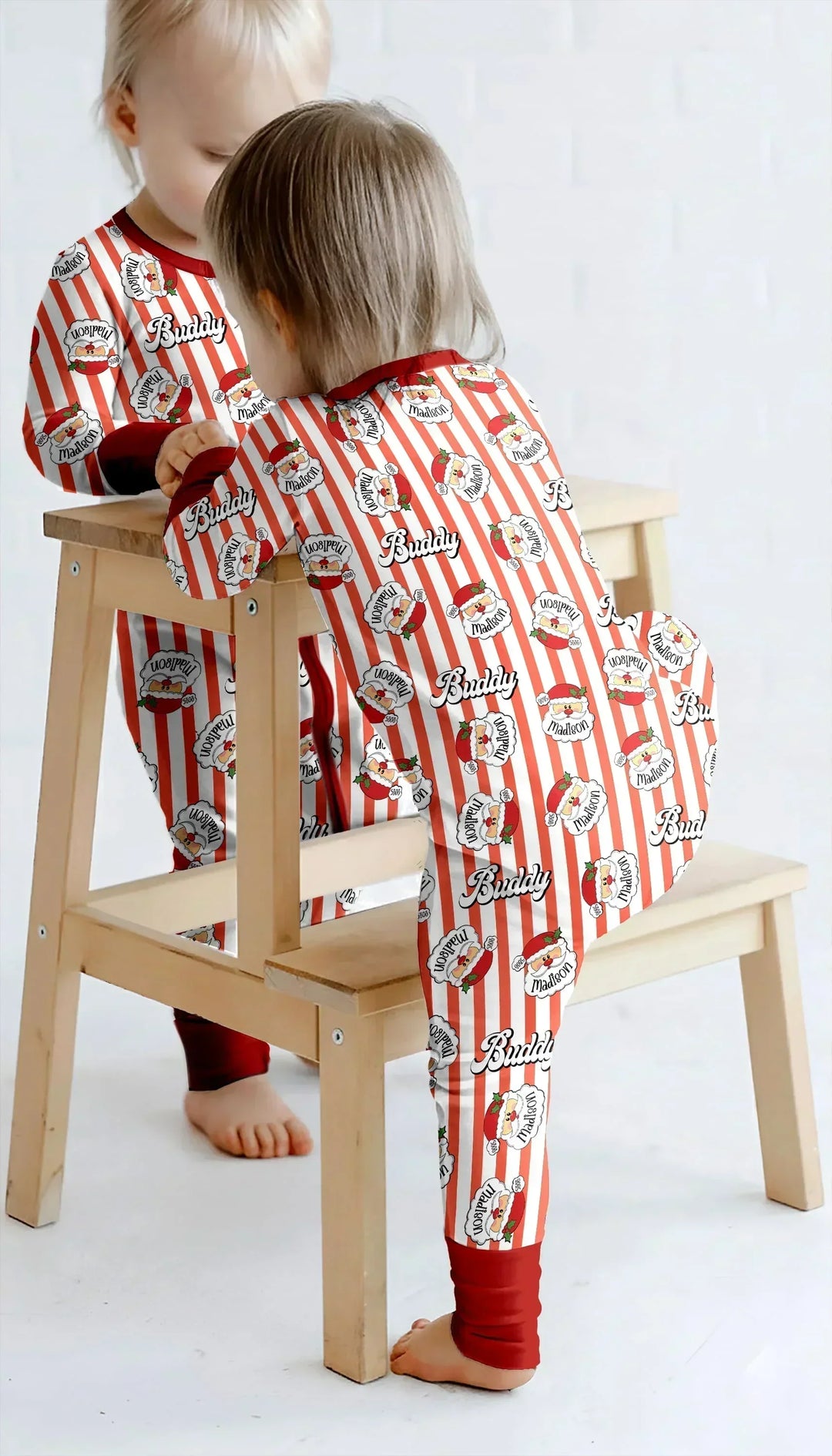 Christmas Santa Claus Custom Name Buddy Convertible Zippy