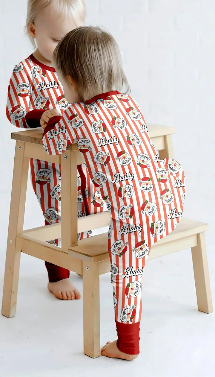 Christmas Santa Claus Custom Name Buddy Convertible Zippy