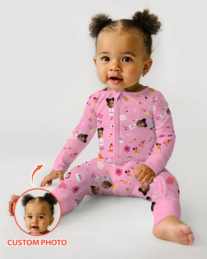 Custom Image Chemical Laboratory Bamboo Convertible Zippy