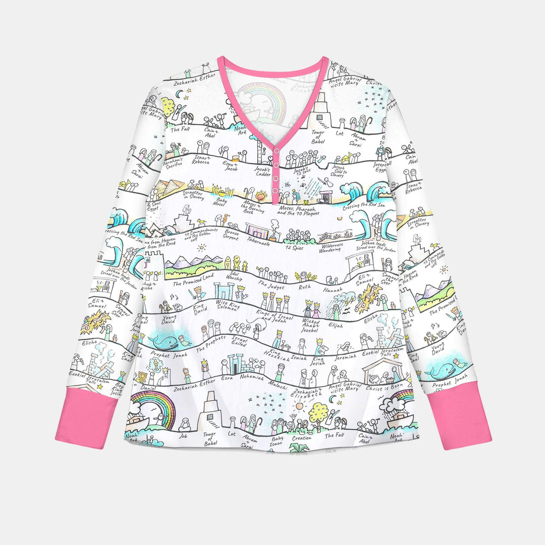 Bible Story Journey Family Matching Custom Women Pajama Set