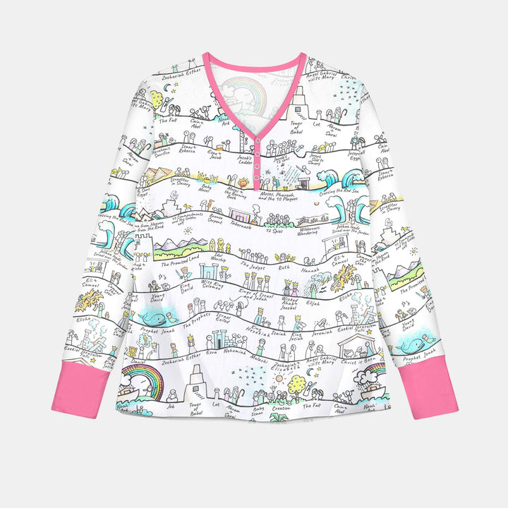 Bible Story Journey Family Matching Custom Women Pajama Set