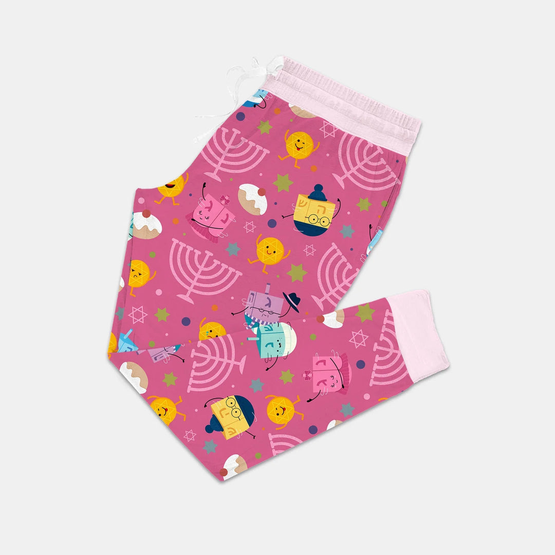 Hanukkah Little Dreidel Family Women Pajama Set