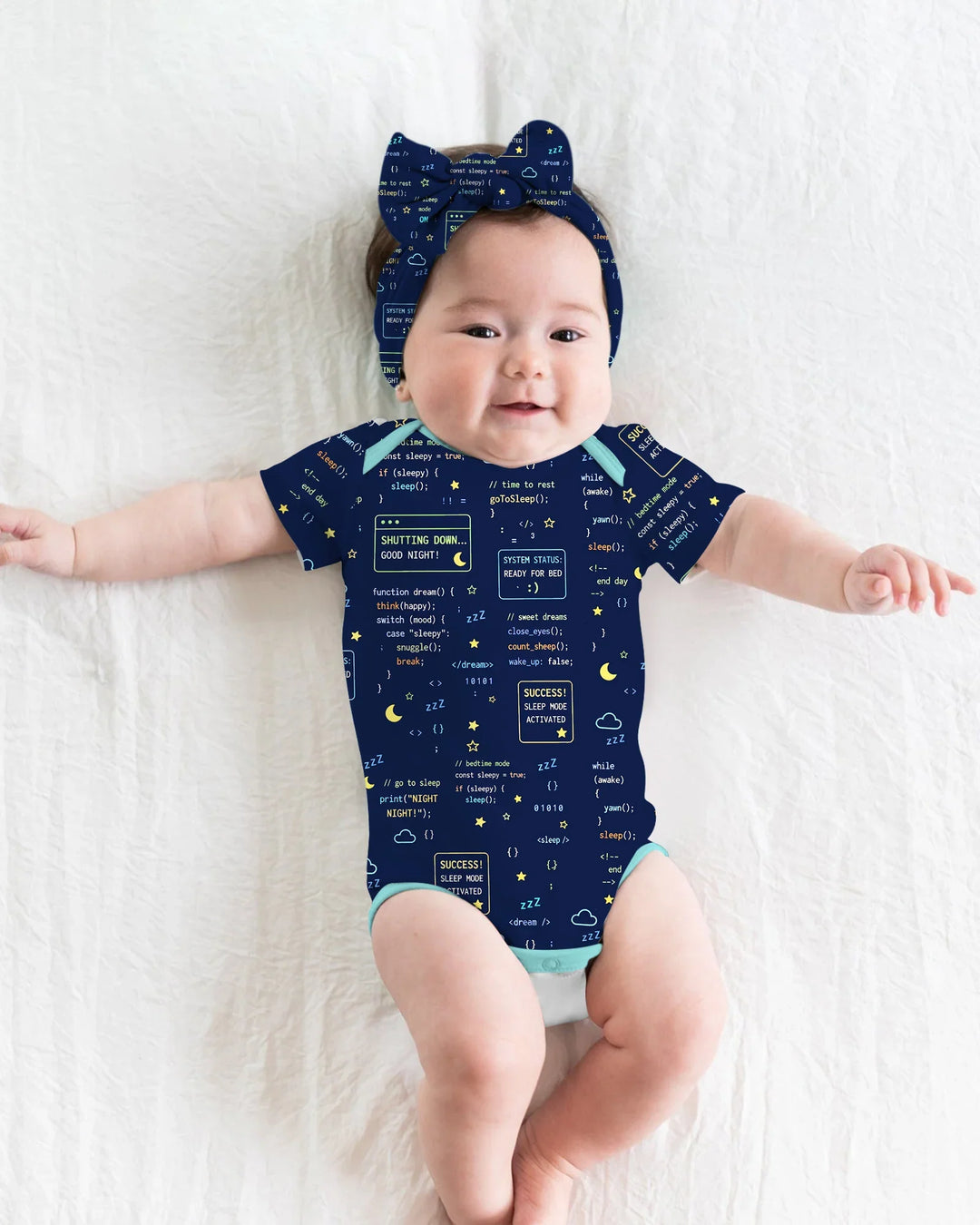 Gerippte Babykleidung mit individuellem Foto - Weich &amp; Skizzenhaft