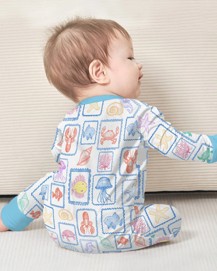 Coastal Treasures Family Matching Bamboo Convertible Zippy