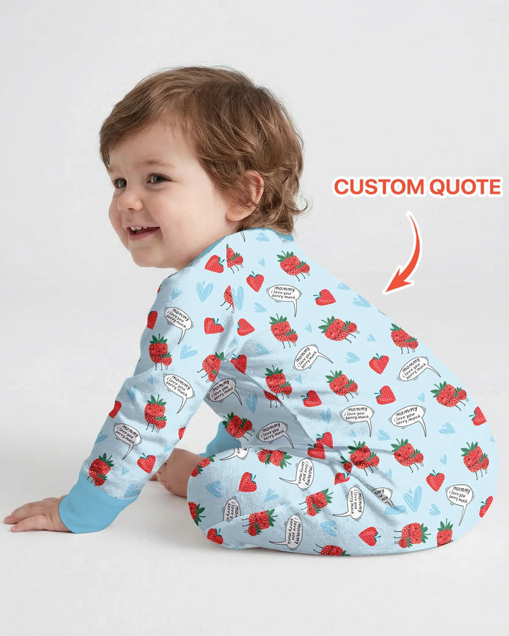 Gerippte Babykleidung mit individuellem Foto - Weich &amp; Skizzenhaft