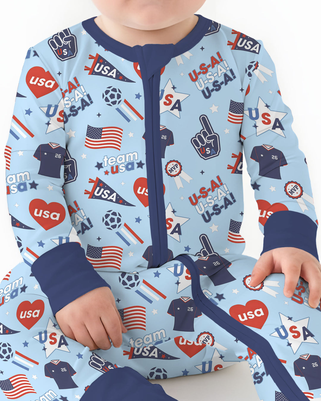 Soccer Party Team USA Bamboo Convertible Zippy
