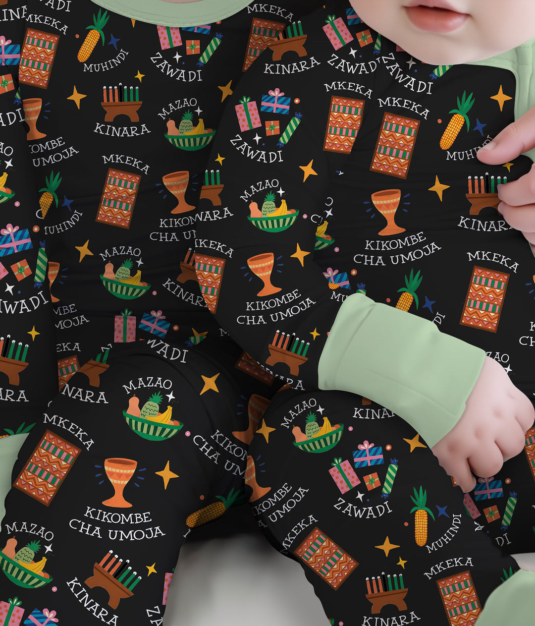 Kwanzaa Spirit Two Piece Long Sleeve Pajama Set