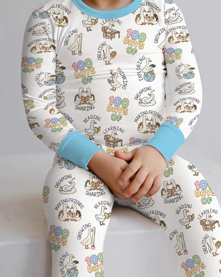 100 Days Of... Two Piece Long Sleeve Pajama Set