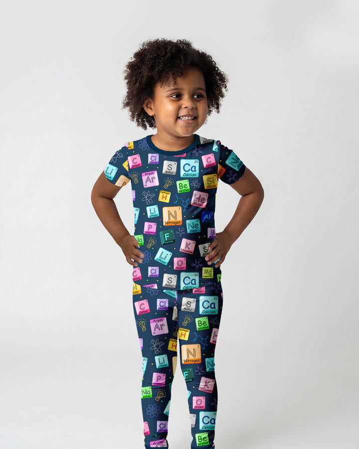 Science Elements Bamboo Two Piece Short Sleeve Pajama Set