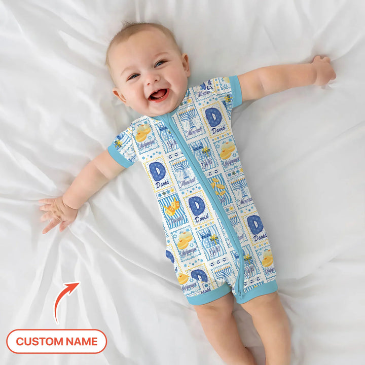 Light of Hanukkah Custom Name Shorty Zippy