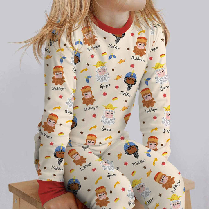 Tres Reyes Magos Two Piece Long Sleeve Pajama Set
