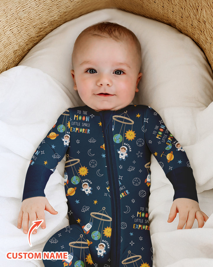 Gerippte Babykleidung mit individuellem Foto - Weich &amp; Skizzenhaft