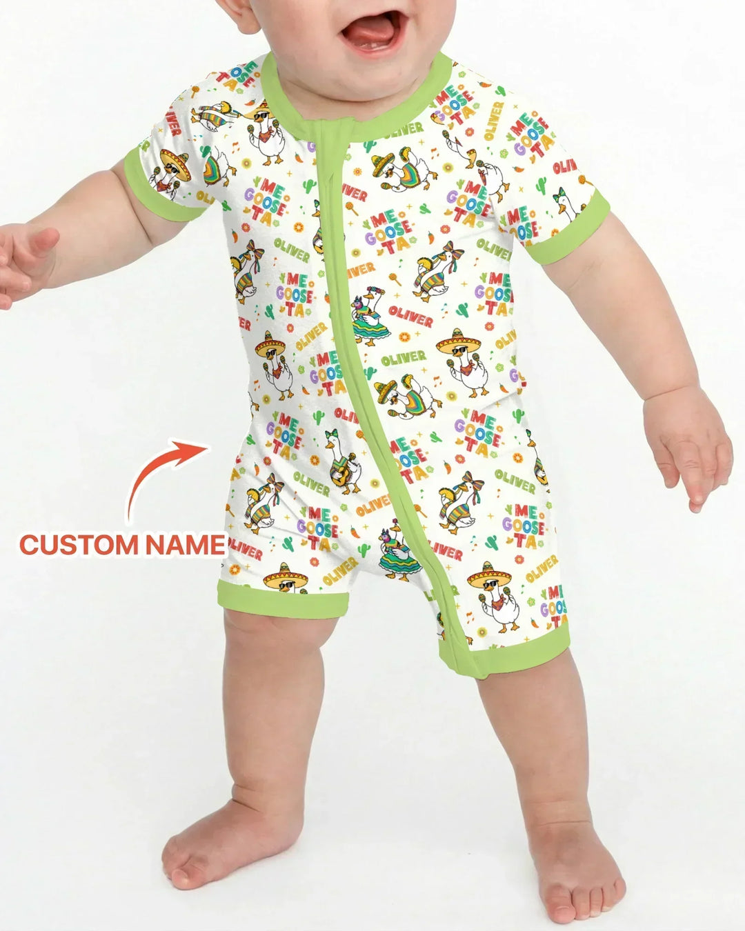 Custom name Me Goose-ta Bamboo Shorty Zippy