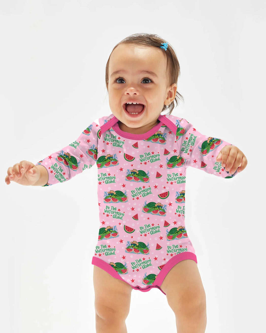Watermelon Turtle Family Matching Bamboo Bodysuit