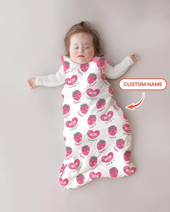 Custom Name Best Mom Ever Belongs to Custom Bamboo Sleep Bag