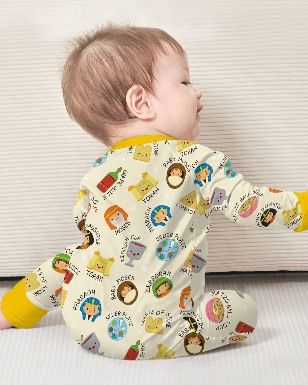 Gerippte Babykleidung mit individuellem Foto - Weich &amp; Skizzenhaft