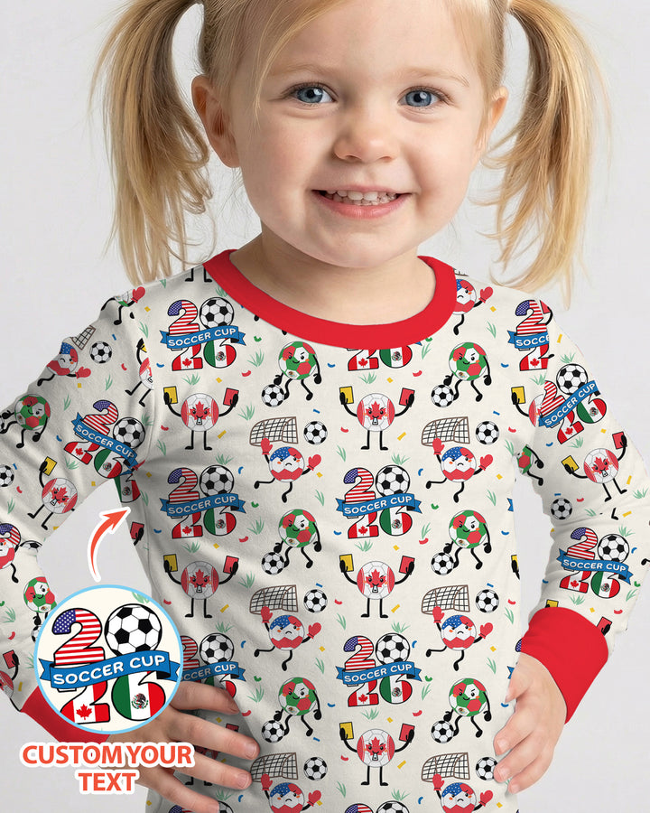 Soccer Squad 2026 Bamboo Two Piece Long Sleeve Pajama Set