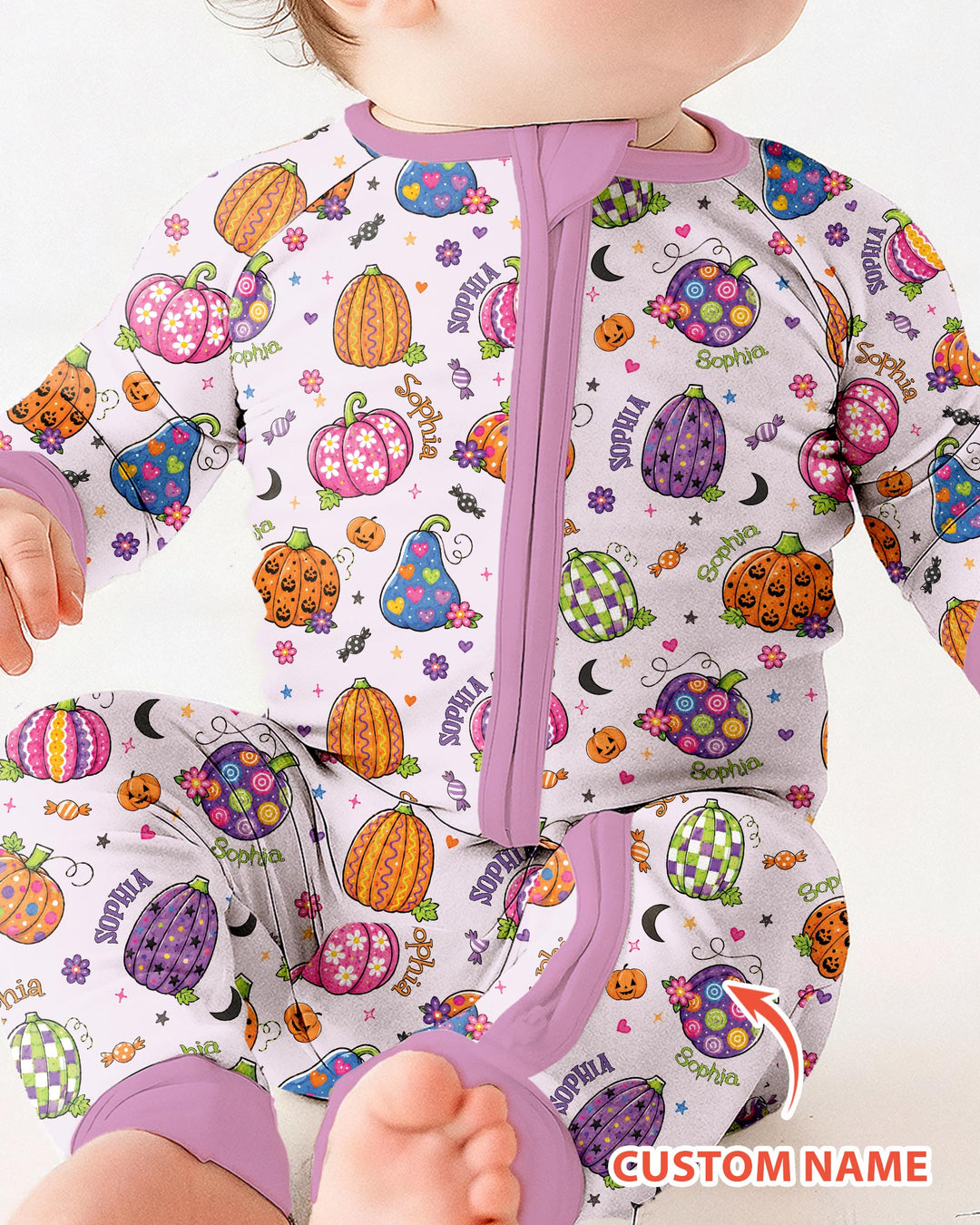 Boo-tiful Pumpkins Bamboo Convertible Zippy
