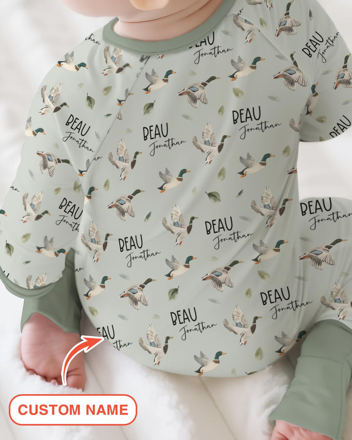 Custom Name Mallard Duck Convertible Zippy