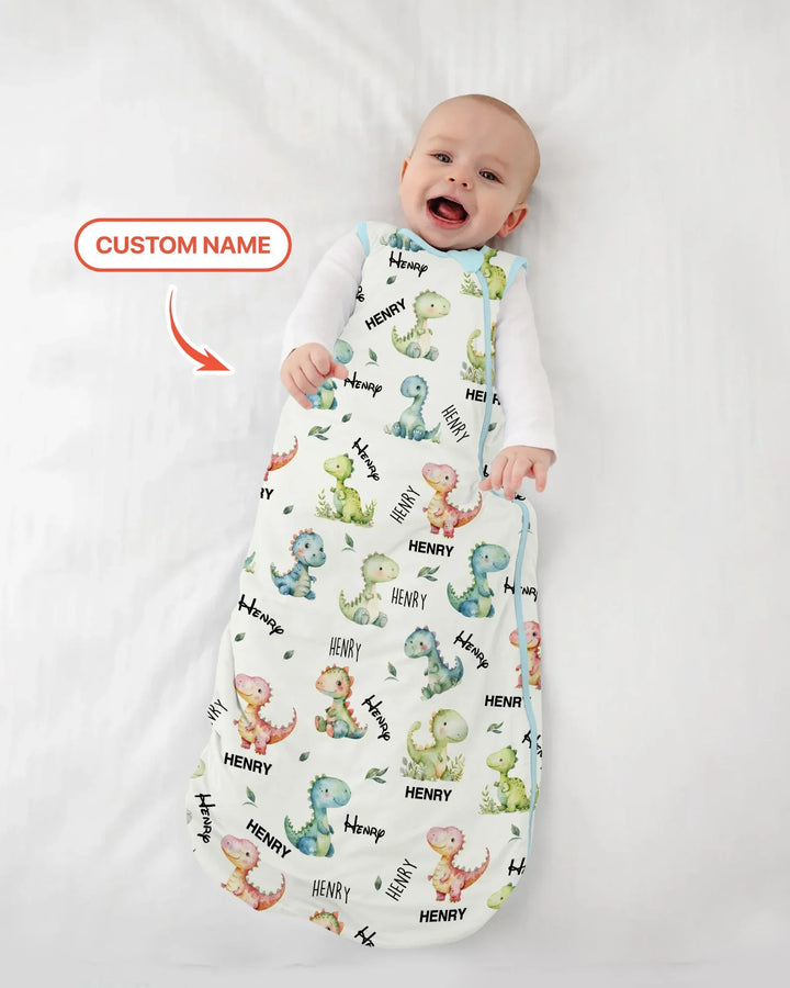Dinosaur Custom Name Sleep Bag